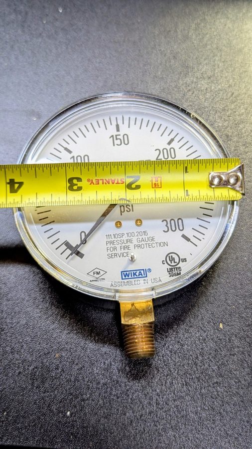Трубопроводная арматура Wika 4233761 Gauge 110.10SP 4.0” 0..300PSI Sprinkler Wat — фото лота 1