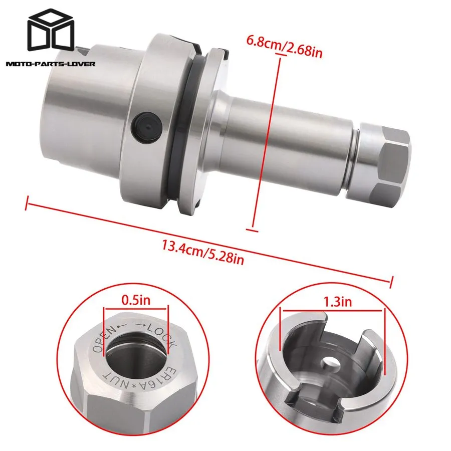 Режущий инструмент HSK63A-ER16A-100 Collet Chuck Tool Holder CNC Machine HSK 63A