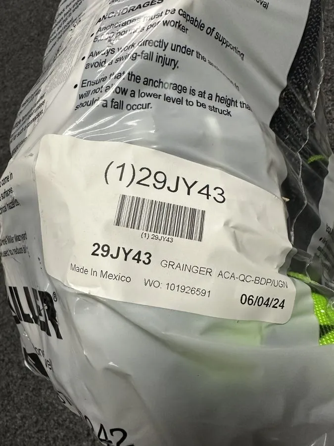 Жгут проводов CASE Of 5 Honeywell-Miller L/XL Fall Protection Harnesses 29JY43 H — фото лота 2