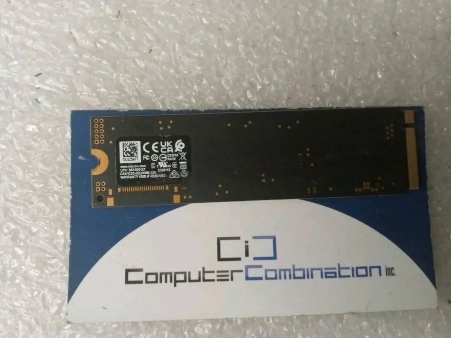 SSD-накопитель Dell 7520 Micron 1TB NVMe M2 SSD Solid State Drive MTFDKBA1T0TFH-