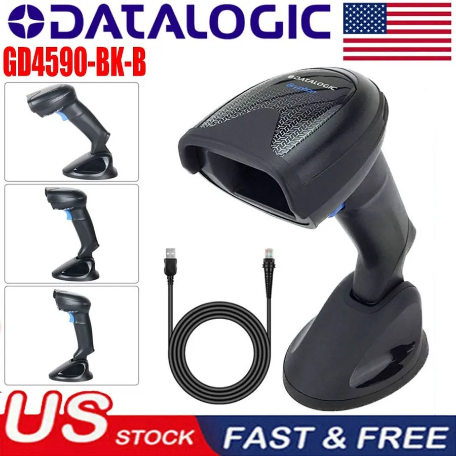 Сканер штрих-кода Datalogic 1D 2D Gryphon GD4590-BK-B Handheld USB Barcode Scann