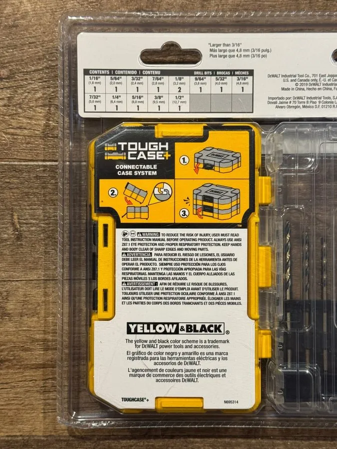 Режущий инструмент DEWALT Black and Gold Drill Bit Set (14-Piece) DWA1184