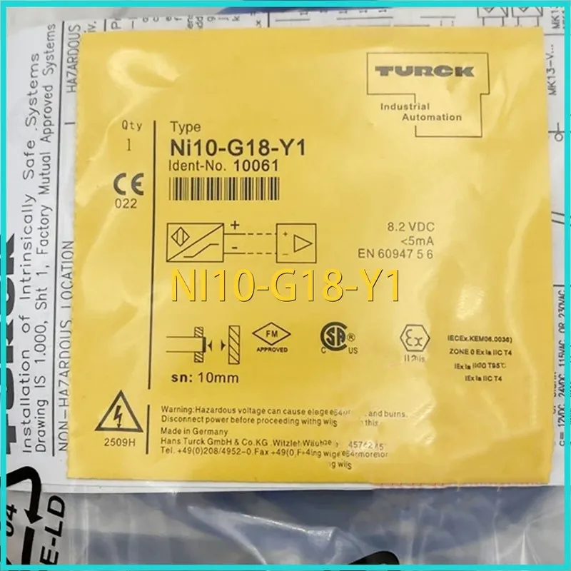 Датчик приближения TURCK NI10-G18-Y1 Sensor and Proximity Switch