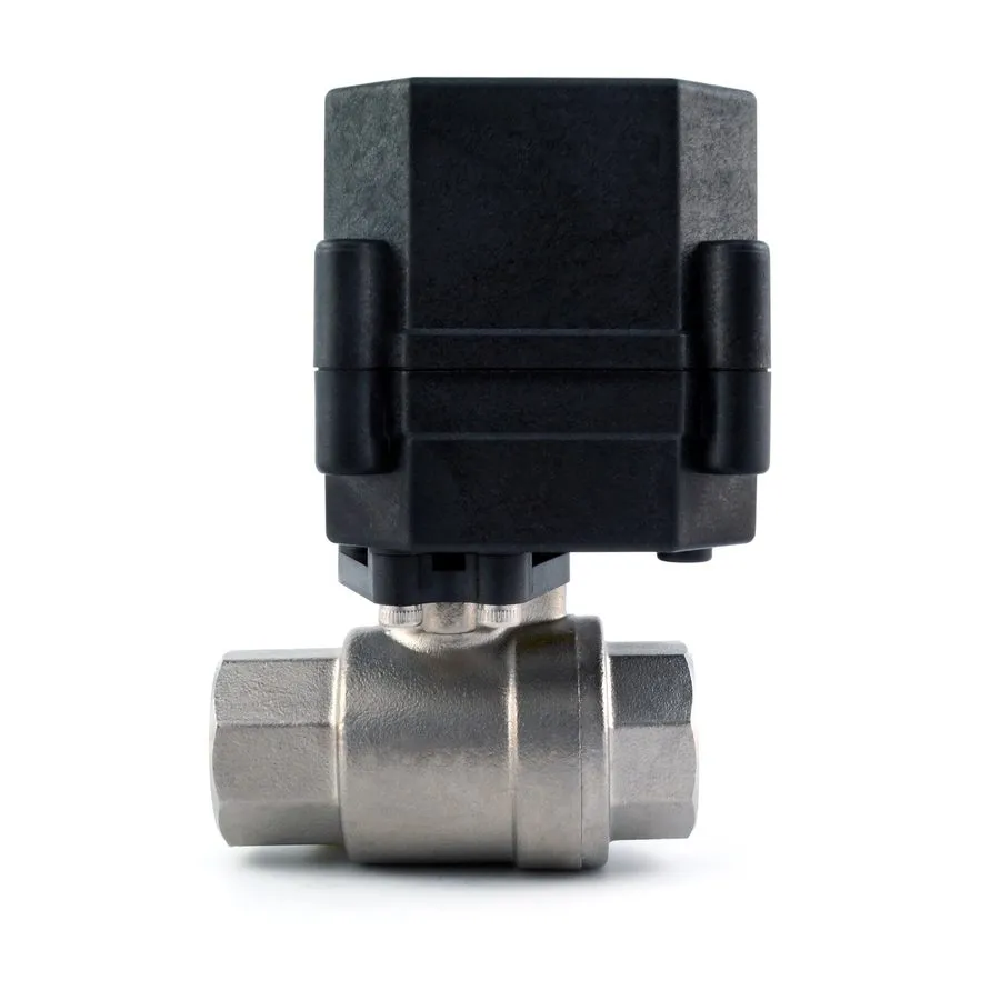 Трубопроводная арматура 1/2" NPT Motorized Ball Valve110 to 240 VAC 3-wire Stain — фото лота 1