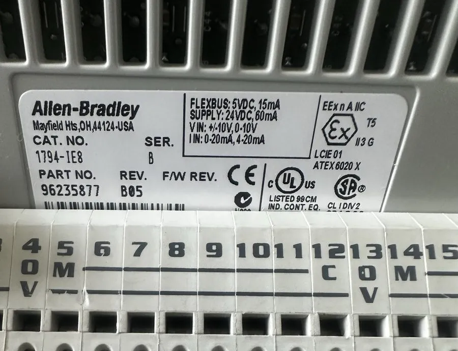 Модуль ввода-вывода Allen Bradley 1794-IE8 /B FLEX I/O 8-Channel Analog Current/