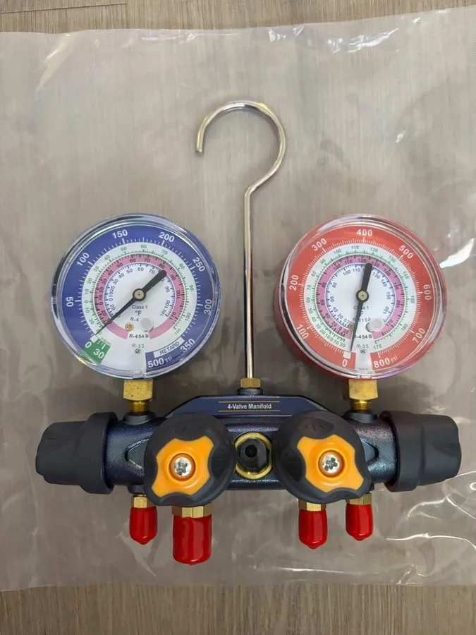 Манометрический коллектор 4-Valve HVAC Manifold Gauge Set
