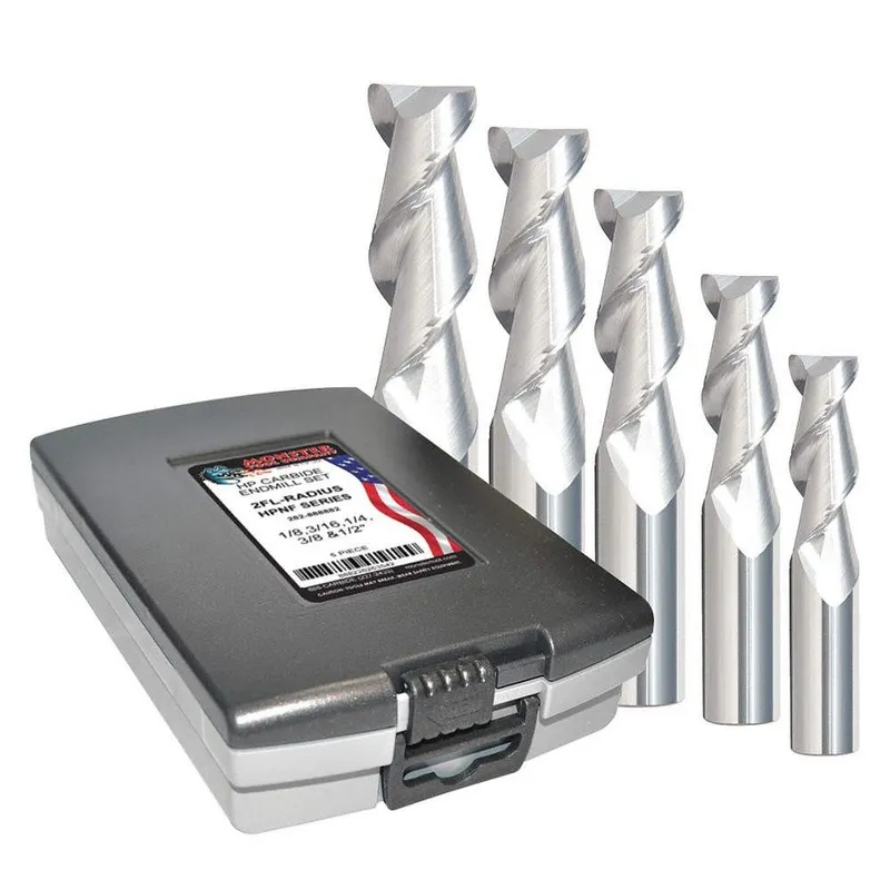 Режущий инструмент GRAINGER APPROVED 282-888881 End Mill Set, Corner Radius,Carb — фото лота 1