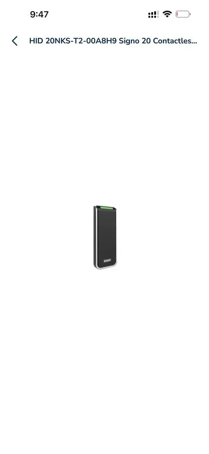 Оборудование видеонаблюдения HID 20NKS-02-000000 Signo 20 Mullion Smartcard Narr
