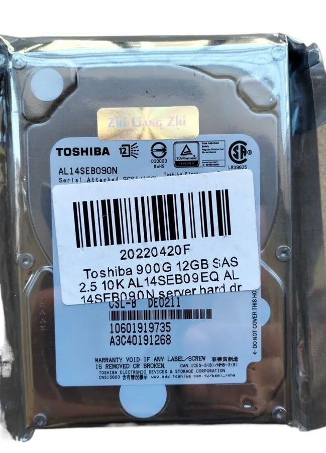 Сервер Toshiba AL14SEB09EQ 900GB 10K RPM SAS 12Gbps 2.5" Enterprise Server HDD