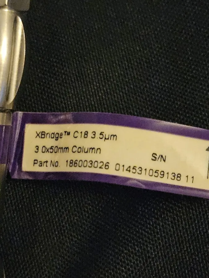 Хроматографическая колонка “Waters XBridge C18 3.5µm 3.0×50mm HPLC Column Part 1