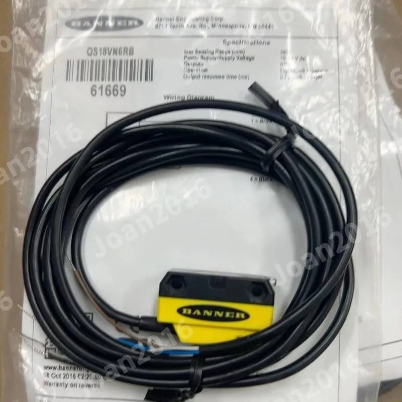 Фотоэлектрический датчик BANNER QS18VN6RB Photoelectric Switch Sensor 61669