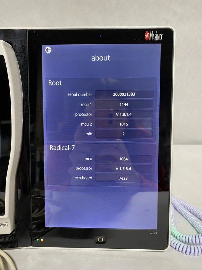 Монитор пациента Masimo Root RDS7A Radical-7 Vital Signs Monitor | MFG 2017 | Sp