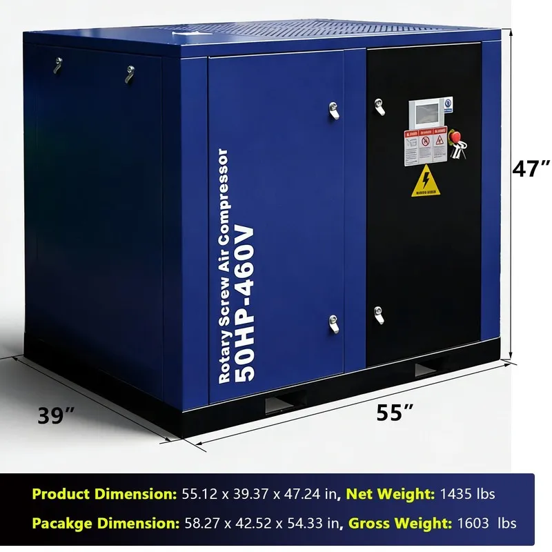 Компрессор Rotary Screw Air Compressor System 3 Phase 37KW 50HP 219CFM 125PSI 46