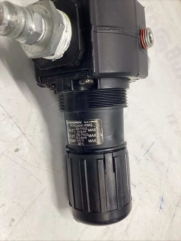 Трубопроводная арматура IMI Norgren R74G-6AK-RMG Air Pressure Regulator W-074 — фото лота 1