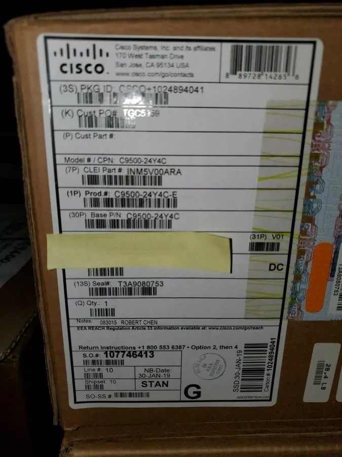 Коммутатор Cisco C9500-24Y4C-E Cisco Catalyst Switch