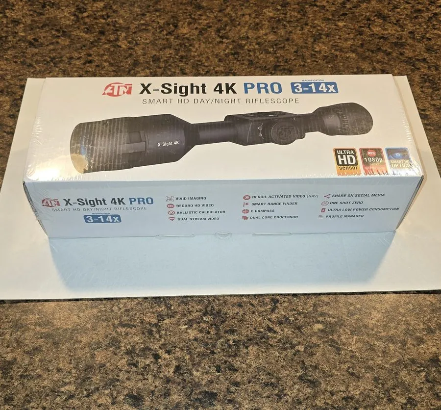 Оптико-электронная система ATN X-Sight-4k Pro Smart Day/Night Hunting Rifle Scop — фото лота 1