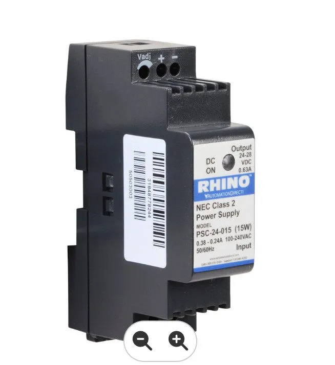 Блок питания Rhino PSC-24-015 Switching Power Supply 24VDC 0.63A 15W DIN Rail Fa