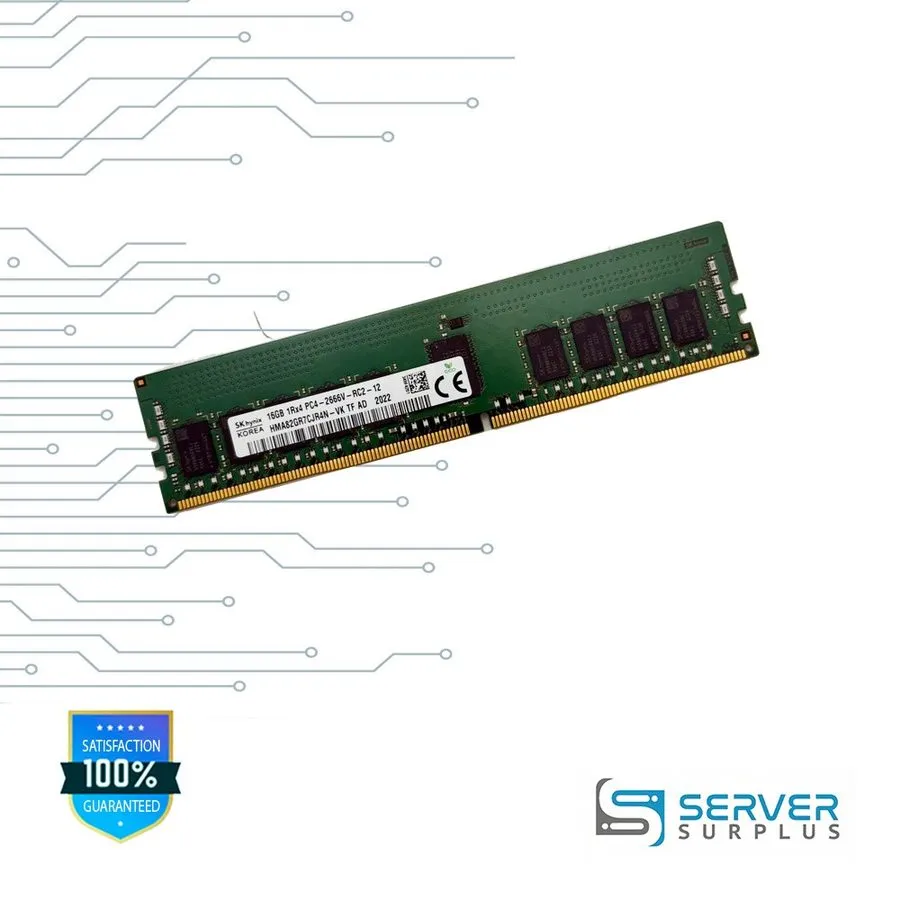 Модуль памяти SK hynix 16GB DDR4-2666 PC4-21300 1Rx4 ECC REG RDIMM HMA82GR7CJR4N