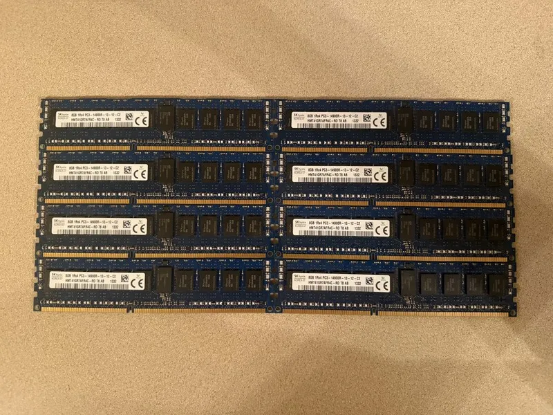 Модуль памяти SK Hynix HMT41GR7AFR4C-RD 8GB 1Rx4 PC3-14900R DDR3 ECC Server RAM