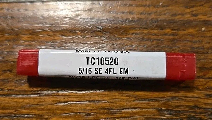 Режущий инструмент TITAN 5/16" DIAMETER CARBIDE END MILL. TC10520 4 FL. 13/16" L — фото лота 2
