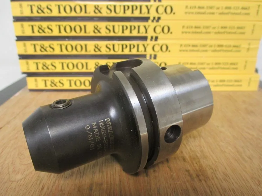 Режущий инструмент HSK63A-E0375-275 Valenite 3/8" End Mill Holder with 2.75" Gag — фото лота 1