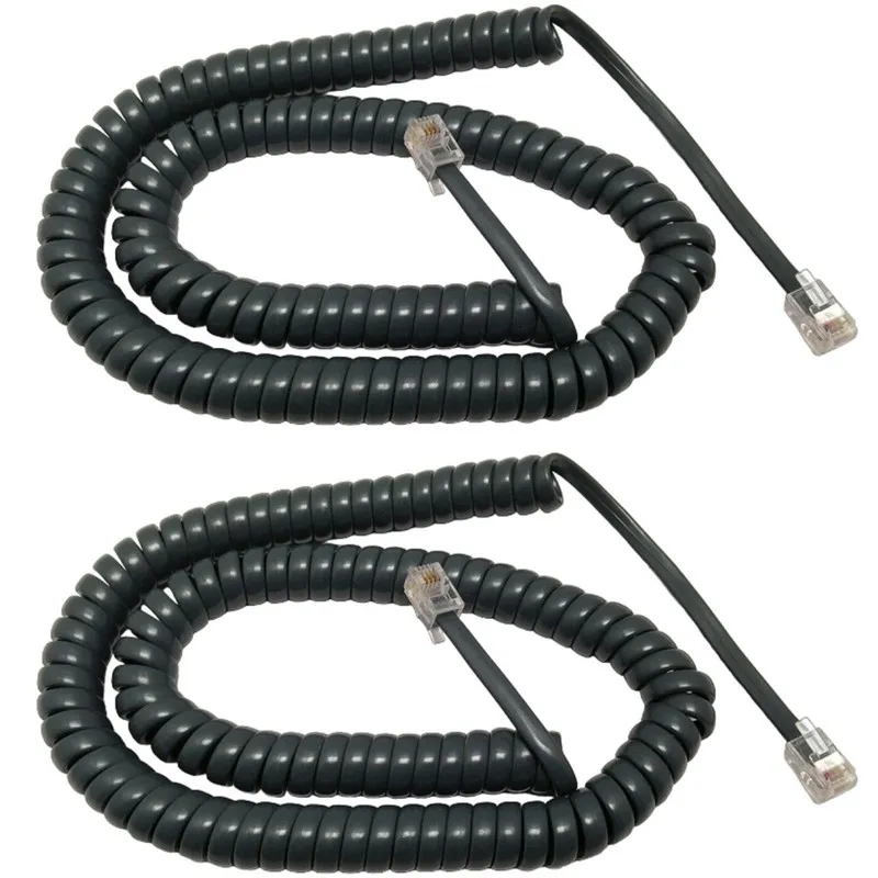 IP-телефон Cisco 9 Foot Handset Receiver Curly Cord 7800 8800 IP Phone Gray (2-P
