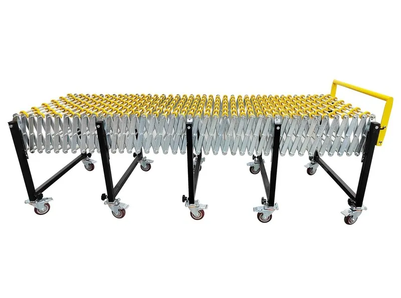 Конвейер 35kg/m ABS Skate Wheels Flexible Expandable Conveyor 19.7" Width 61-236 — фото лота 1