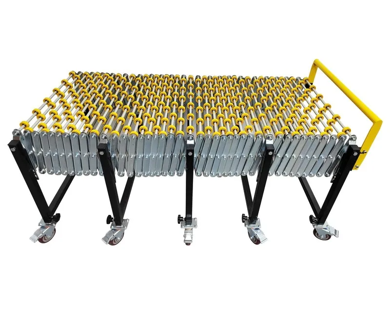 Конвейер 35kg/m ABS Skate Wheels Flexible Expandable Conveyor 19.7" Width 61-236 — фото лота 2
