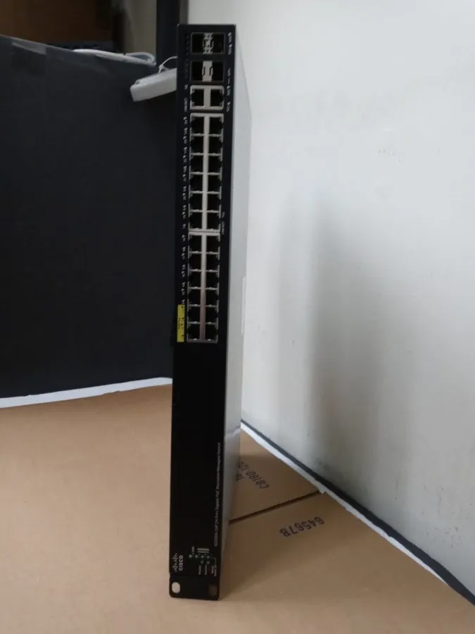 Коммутатор Cisco SG350X-24P-K9 24-Port PoE GigE Layer 3 Stackable Switch — фото лота 1