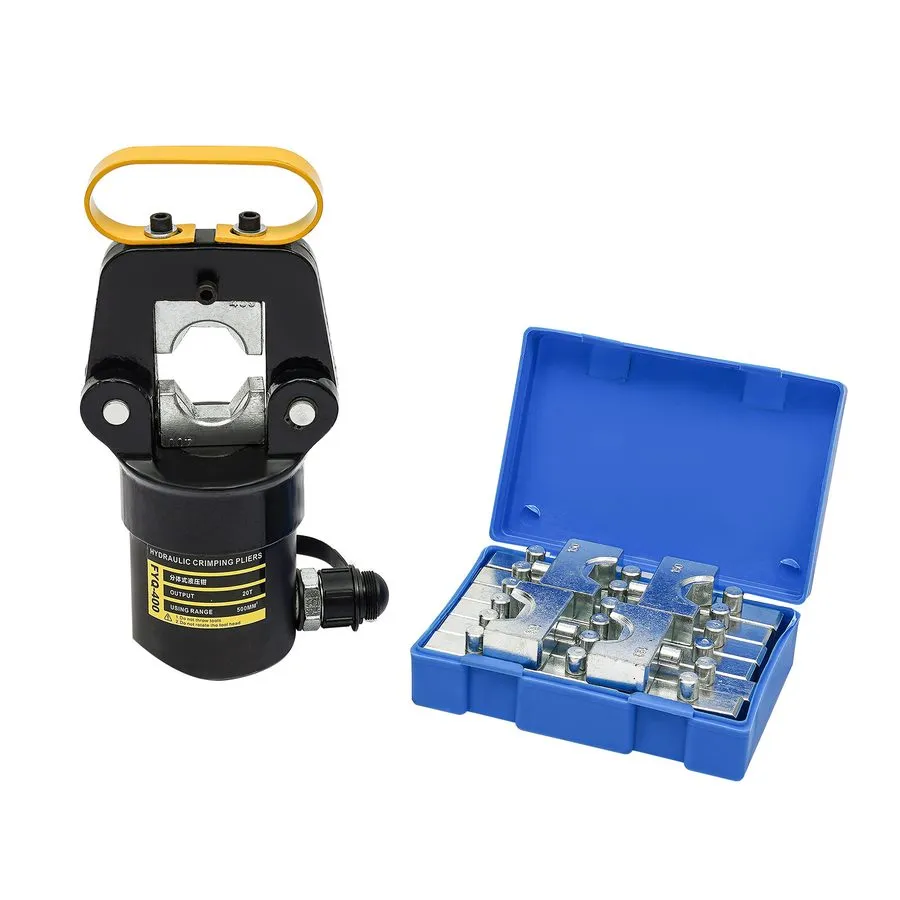 Кабель 20 Ton Hydraulic Crimper Crimping Tool Cable Wire Hose Lug Terminal+12 Di — фото лота 2