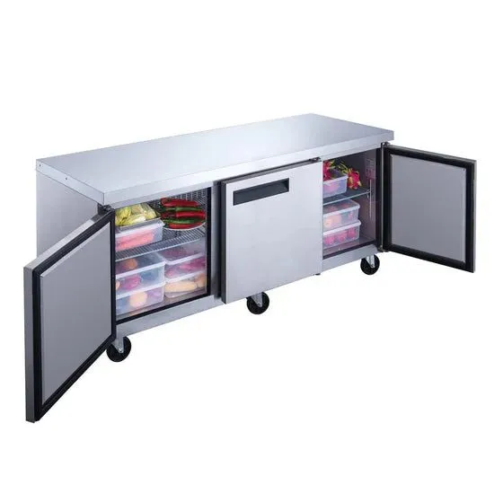 Холодильный шкаф DUC72R 3-Door Undercounter Commercial Refrigerator in Stainless