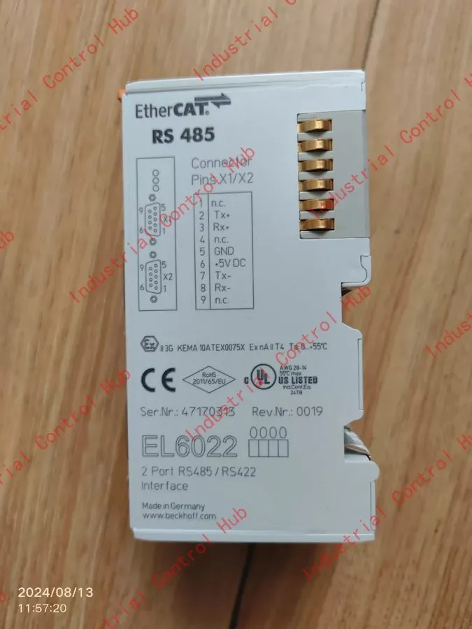 Модуль ввода-вывода Beckhoff EL6022 EtherCAT Terminal, 2-channel, Serial, RS422/