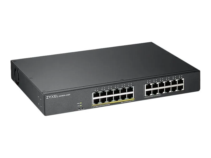 Коммутатор Zyxel GS1900-24EP 24-Port Switch, 12 PoE+ Ports Hub / Switch GS1900-2