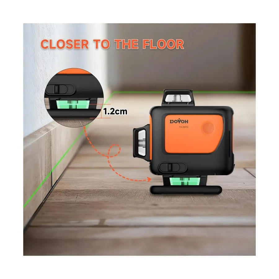 Оборудование видеонаблюдения DOVOH 4D Laser Level 360 Self Leveling with Tripod,