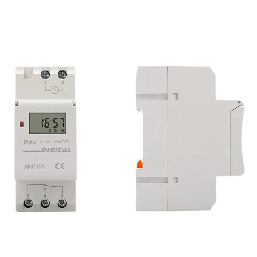 Коммутатор AHC15A DIN-Rail Time Switch 220v Timer Switch THC15A Automatic Contro
