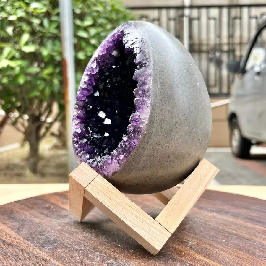 Лабораторный прибор 2.86LB Uruguay's natural amethyst cave dinosaur egg shaped s