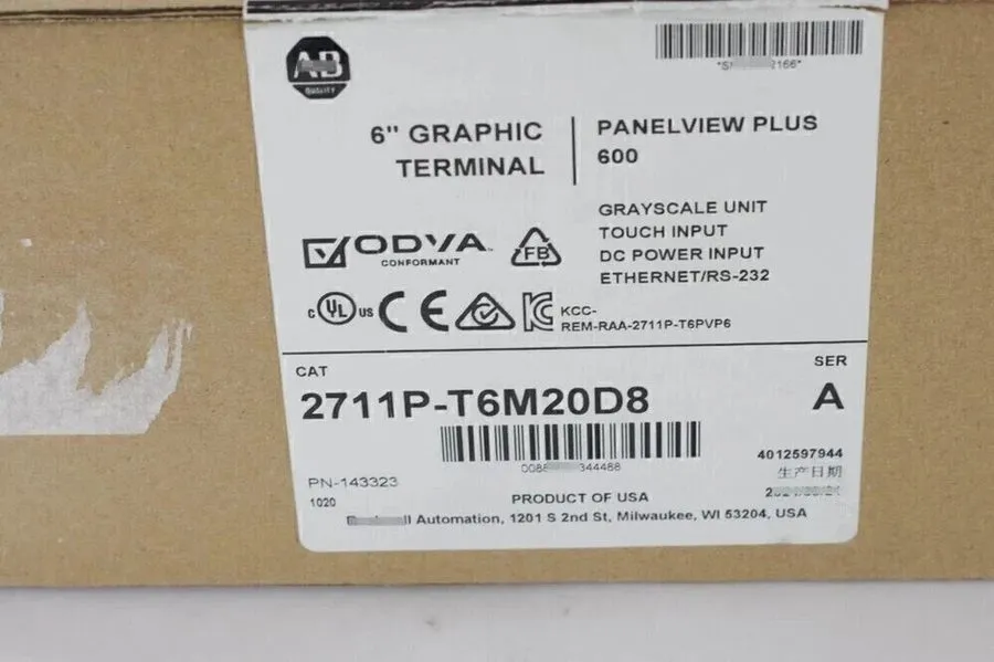 Панель оператора Allen Bradley 2711P-T6M20D8 /A PanelView Plus 6 600 5.7" Termin