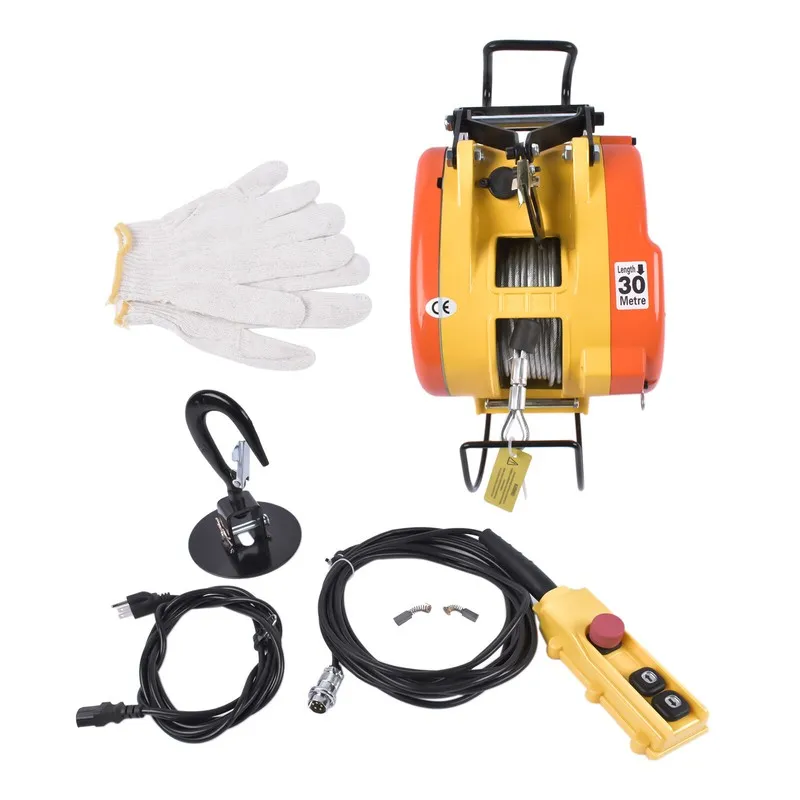 Таль Portable Electric Hoist Winch 500/550/660/1100 lbs with 98ft/30 m lift heig