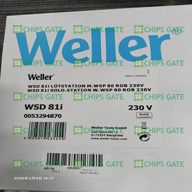 Паяльная станция WELLER WSD81i Digital SOLDERING STATION 95W 230/24V