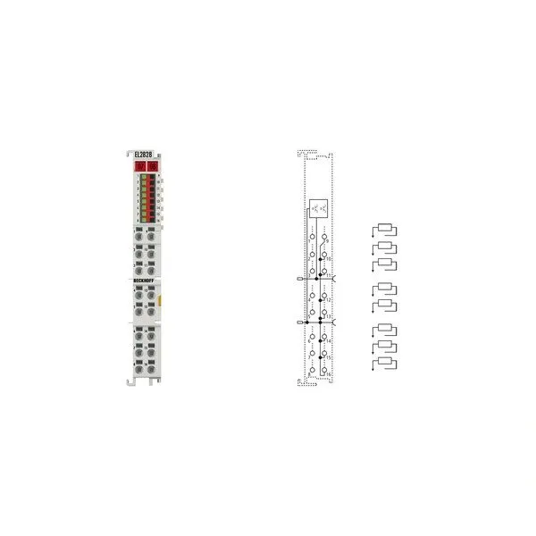 Модуль ввода-вывода NSOP Beckhoff EL2828 EtherCAT Terminal 8x Digital Output 24V