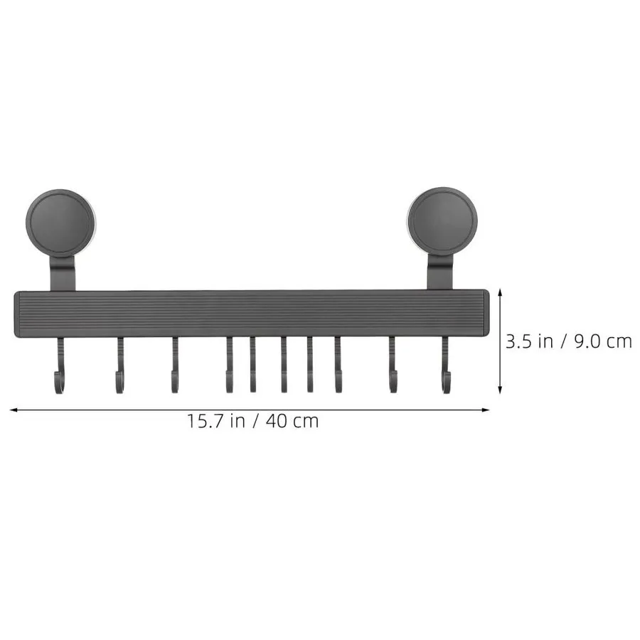 Вакуумная присоска 10-Hook Suction Cup Wall Mounted Coat Rack -No Drill Suction 