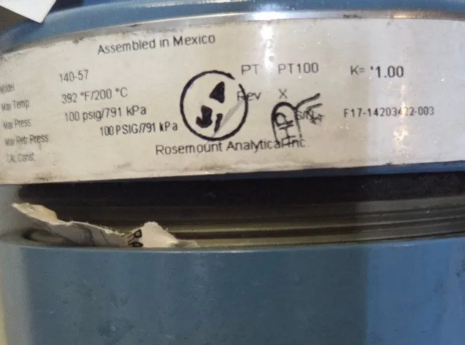 Датчик Rosemount 140-57 + PT100 Cond./Temp Senor, 6.25" Insertion, 392F, 100psig