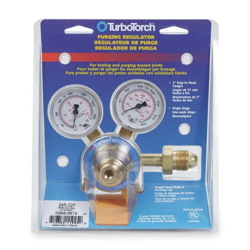 Трубопроводная арматура TURBOTORCH 0386-0813 TURBOTORCH 245 Gas Regulator 2CZH8 — фото лота 1