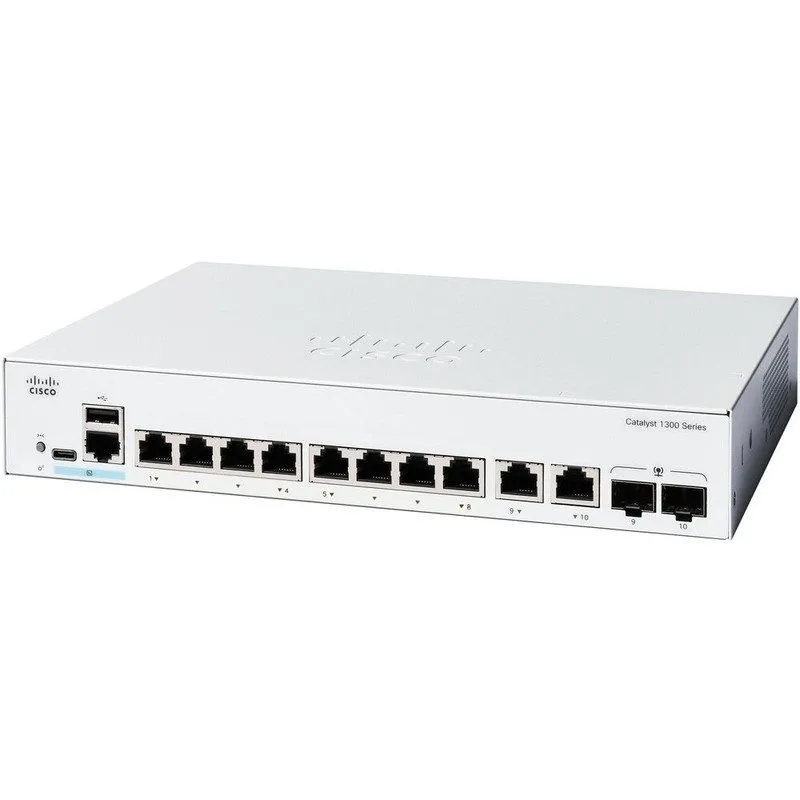 Коммутатор C1300-8T-E-2G Cisco Catalyst 1300 8-Port GE Ext PS Switch