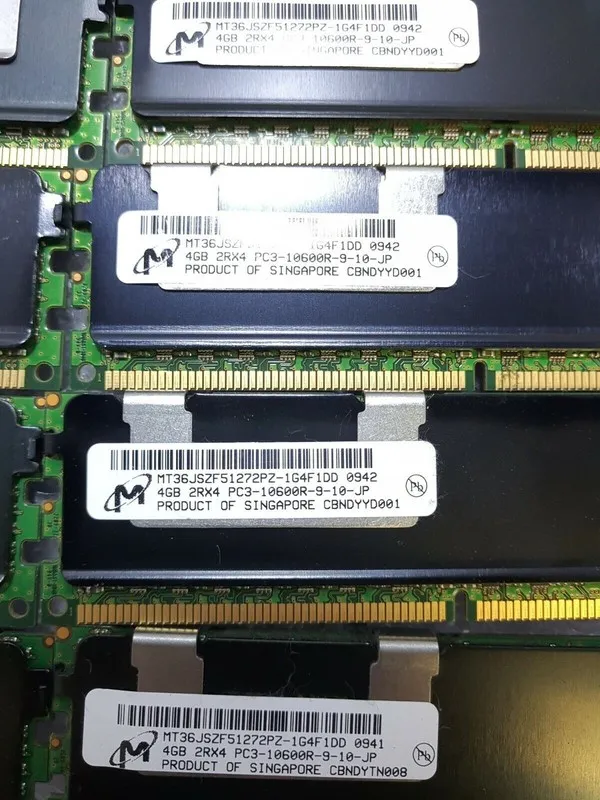Модуль памяти 72GB (18x4GB) Micron PC3-10600R MT36JSZF51272PZ-1G4F1DD SERVER RAM
