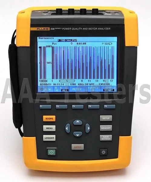 Анализатор Fluke 438 Series II Three Phase Power Quality & Motor Analyzer 438-II — фото лота 1