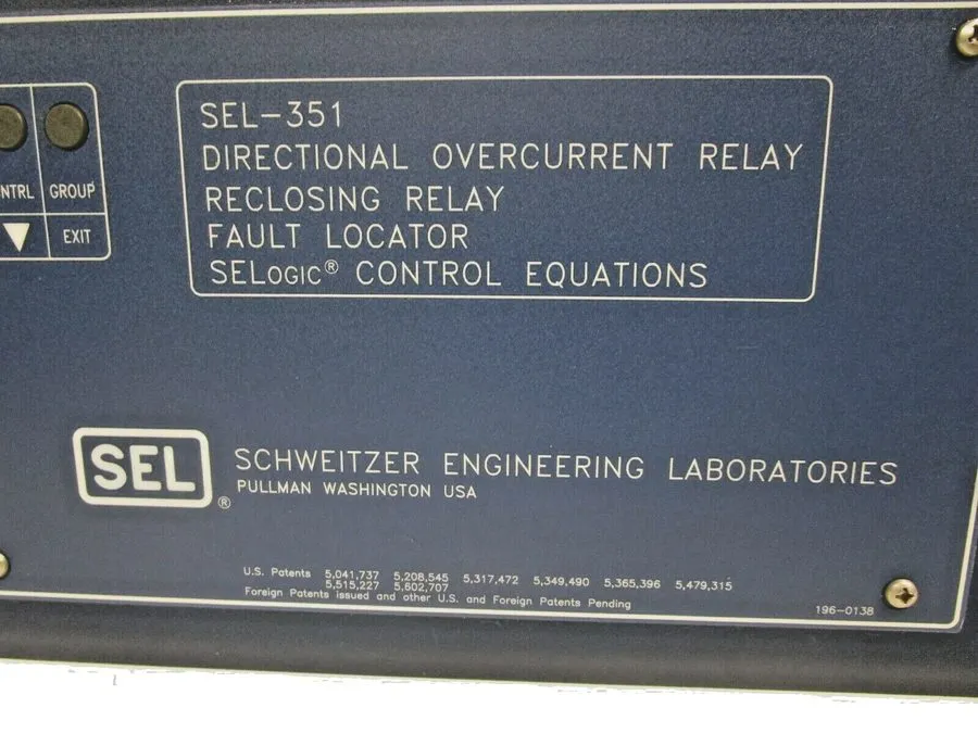 Реле защиты SCHWEITZER SEL-351 03516034264XX1 DIRECTIONAL OVERCURRENT RELAY
