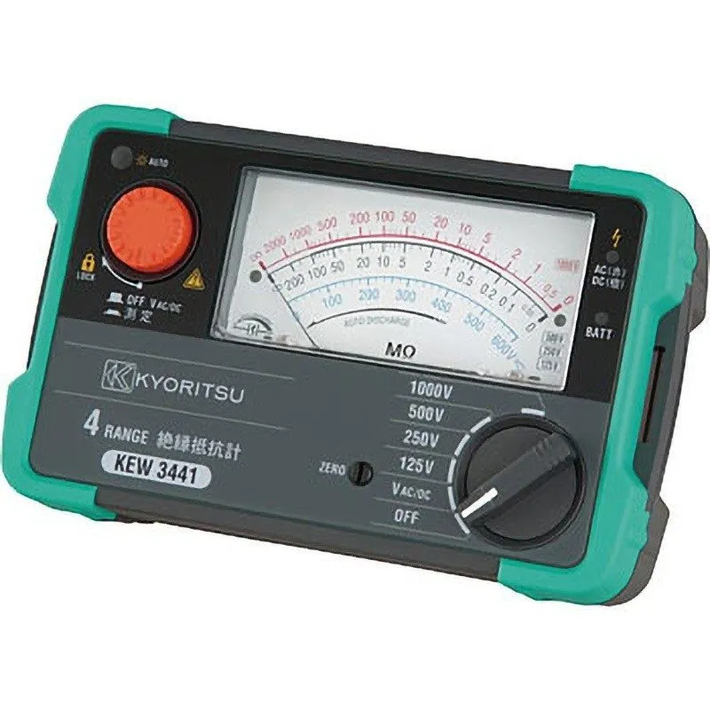 Тестер KYORITSU ANALOG INSULATION TESTER(V/MΩ)125/200,250/200,500/200,1000/2000 