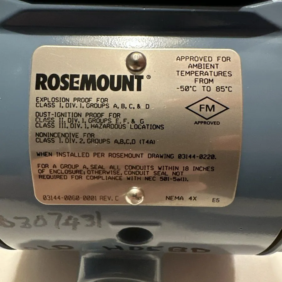 Датчик температуры ROSEMOUNT 3244MVF1E5B4 MULTIVARIABLE TEMPERATURE TRANSMITTER  — фото лота 1