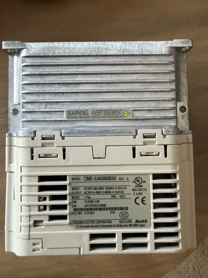 Частотный преобразователь Yaskawa CIMR-JU4A0004BAA Inverter J1000 Drive 3PH 400V